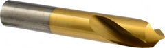 Precision Twist Drill - 1" Body Diam, 90°, 6" OAL, High Speed Steel Spotting Drill - Exact Tooling