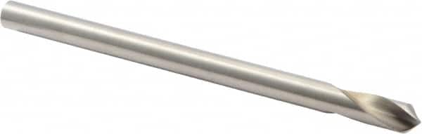 Precision Twist Drill - 1/4" Body Diam, 90°, 4" OAL, High Speed Steel Spotting Drill - Exact Tooling