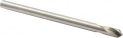 Precision Twist Drill - 1/4" Body Diam, 90°, 4" OAL, High Speed Steel Spotting Drill - Exact Tooling