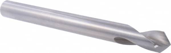Precision Twist Drill - 1" Body Diam, 90°, 10" OAL, High Speed Steel Spotting Drill - Exact Tooling