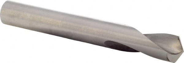 Precision Twist Drill - 1/2" Body Diam, 120°, 3-3/4" OAL, High Speed Steel Spotting Drill - Exact Tooling