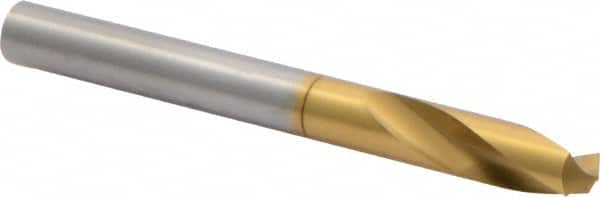 Precision Twist Drill - 1/4" Body Diam, 120°, 2-1/2" OAL, High Speed Steel Spotting Drill - Exact Tooling