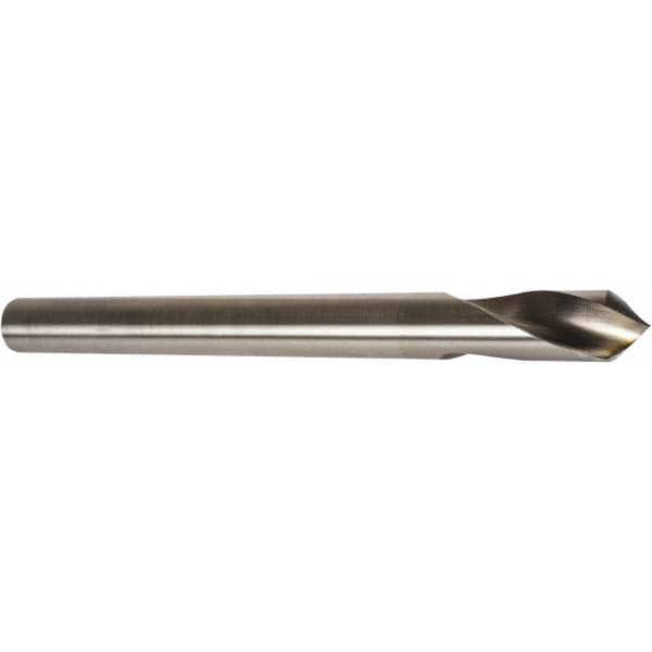 Precision Twist Drill - 1/4" Body Diam, 120°, 4" OAL, High Speed Steel Spotting Drill - Exact Tooling