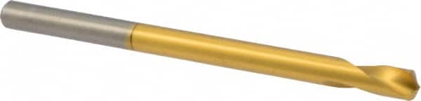 Precision Twist Drill - 1/4" Body Diam, 120°, 4" OAL, High Speed Steel Spotting Drill - Exact Tooling