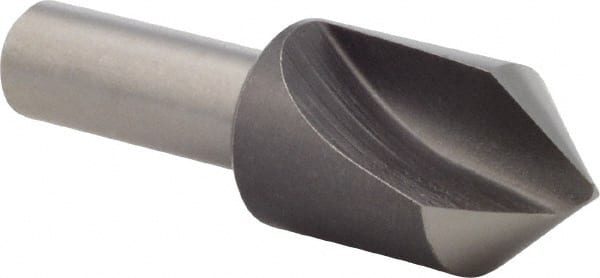 Precision Twist Drill - 5/8" Head Diam, 3/8" Shank Diam, 1 Flute 82° High Speed Steel Countersink - Exact Tooling