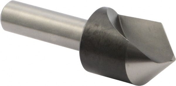 Precision Twist Drill - 3/4" Head Diam, 3/8" Shank Diam, 1 Flute 90° High Speed Steel Countersink - Exact Tooling