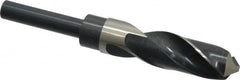Precision Twist Drill - 59/64" Drill, 118° Point, High Speed Steel Silver Deming & Reduced Shank Drill Bit - Exact Tooling