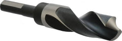 Precision Twist Drill - 63/64" Drill, 118° Point, High Speed Steel Silver Deming & Reduced Shank Drill Bit - Exact Tooling