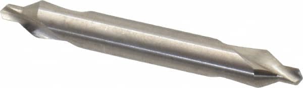 Precision Twist Drill - #3 Plain Cut 60° Incl Angle High Speed Steel Combo Drill & Countersink - Exact Tooling
