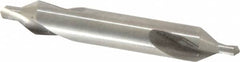 Precision Twist Drill - #4 Plain Cut 60° Incl Angle High Speed Steel Combo Drill & Countersink - Exact Tooling