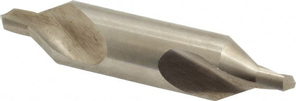 Precision Twist Drill - #8 Plain Cut 60° Incl Angle High Speed Steel Combo Drill & Countersink - Exact Tooling