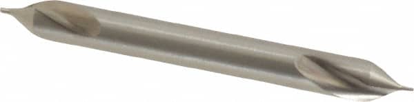 Precision Twist Drill - #000 Plain Cut 60° Incl Angle High Speed Steel Combo Drill & Countersink - Exact Tooling