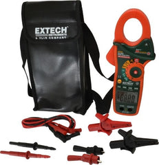 Extech - EX840, CAT IV, Digital True RMS Auto Ranging Clamp Meter with 1.7" Clamp On Jaws - 1000 VAC/VDC, 1000 AC/DC Amps, Measures Voltage, Capacitance, Continuity, Frequency, Resistance, Temperature - Exact Tooling