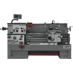 Jet - 16" Swing, 60" Between Centers, 230 Volt, Triple Phase Engine Lathe - 4MT Taper, 7-1/2 hp, 40 to 1,800 RPM, 1-1/2" Bore Diam - Exact Tooling