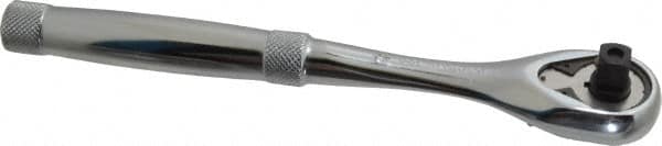 Proto - 3/8" Drive Pear Head Quick-Release Ratchet - Chrome Finish, 8-1/2" OAL, 45 Gear Teeth, Standard Head - Exact Tooling