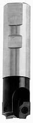 Superbee - 0.17 to 0.19 Inch Cutting Radius, 1-1/4 Inch Cutter Diameter, 2 Style EM 19 Inserts, 1-1/4 Inch Shank Diameter, Indexable Concave Radius Cutter - 5 Inch Overall Length - Exact Tooling