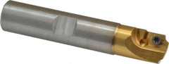 Superbee - 0.07 to 0.125 Inch Cutting Radius, 3/4 Inch Cutter Diameter, 1 Style EM 15 Insert, 3/4 Inch Shank Diameter, Indexable Concave Radius Cutter - 4 Inch Overall Length - Exact Tooling