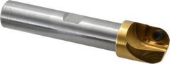 Superbee - 0.437, 1 Inch Cutter Diameter, 1 Style EM19 Insert, 3/4 Inch Shank Diameter, Indexable Convex Radius Cutter - 4.5 Inch Overall Length - Exact Tooling