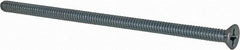 Value Collection - #6-32 UNC, 3" OAL Phillips Drive Machine Screw - Flat Head, Grade 2 Steel, Zinc-Plated Finish, Without Washer - Exact Tooling