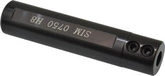 Carmex - 0.315" ID x 3/4" OD Boring & Grooving Bar Holder - 3-1/2" OAL, 3/4" Head Diam, Through Coolant, Series SIM - Exact Tooling