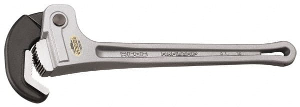 Ridgid - 14" Aluminum RapidGrip Pipe Wrench - 2" Pipe Capacity - Exact Tooling