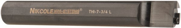 NIKCOLE MINI-SYSTEMS - Internal Thread, 1" Max Depth of Cut, 5-1/2" OAL, Left Hand Indexable Grooving Cutoff Toolholder - 3/4" Shank Width, THI Toolholder Style - Exact Tooling