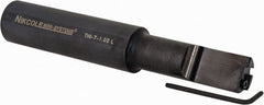 NIKCOLE MINI-SYSTEMS - Internal Thread, 1-1/4" Max Depth of Cut, 6" OAL, Left Hand Indexable Grooving Cutoff Toolholder - 1" Shank Height x 1" Shank Width, GIE Insert Style, THI Toolholder Style, Series Mini-Systems - Exact Tooling