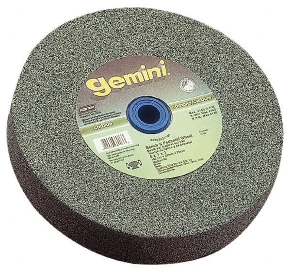 Norton - 36 Grit Aluminum Oxide Bench & Pedestal Grinding Wheel - 12" Diam x 1-1/2" Hole x 2" Thick, 2070 Max RPM, Very Coarse/Coarse Grade - Exact Tooling