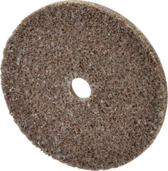 3M - 2" Diam, 1/8" Face Width, 1/4" Center Hole, Medium Grade, Aluminum Oxide Deburring Wheel - Unitized, Hard Density 7 Grade, 22,100 RPM - Exact Tooling