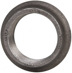 Made in USA - 2-1/2" Pipe, 4-1/16" Diam x 1/8" Thick, Tank Flange with Pilot - For Threaded Pipe, 3-5/32" Pilot Hole, 1" Overall Height, 3-9/32" Top Diam, Carbon Steel - Exact Tooling