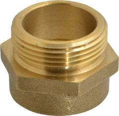 EVER-TITE Coupling Products - 1-1/2 FNPS x 1-1/2 MNST Hydrant Hex Nipple - Brass - Exact Tooling