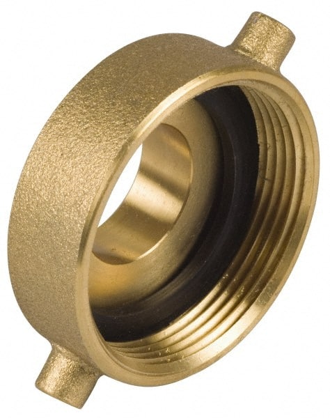 EVER-TITE Coupling Products - 3 FNPS x 2-1/2 MNST Hydrant Adapter - Brass - Exact Tooling