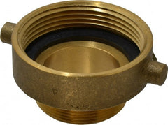 EVER-TITE Coupling Products - 2-1/2 FNST x 2 MNPS Hydrant Adapter - Brass - Exact Tooling