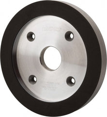 Norton - 6" Diam, 1-1/4" Hole Size, 3/4" Overall Thickness, 220 Grit, Type 6 Tool & Cutter Grinding Wheel - Very Fine Grade, Diamond, R Hardness, Resinoid Bond - Exact Tooling