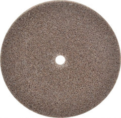 3M - 3" Diam, 1/8" Face Width, 1/4" Center Hole, Medium Grade, Aluminum Oxide Deburring Wheel - Unitized, Hard Density 8 Grade, 18,100 RPM - Exact Tooling