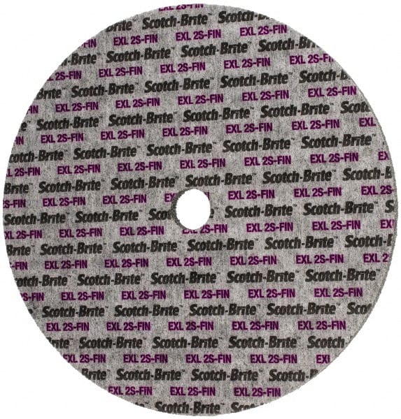 3M - 12" Diam, 1/2" Face Width, 1-1/4" Center Hole, Fine Grade, Silicon Carbide Deburring Wheel - Unitized, Soft Density 2 Grade, 2,600 RPM - Exact Tooling