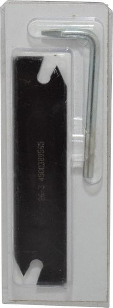 Hertel - 1.02" Blade Height, 3/32" Blade Width, 4.33" OAL, Right Hand Cut, Single End Indexable Cut-Off Blade - MGIH Blade - Exact Tooling