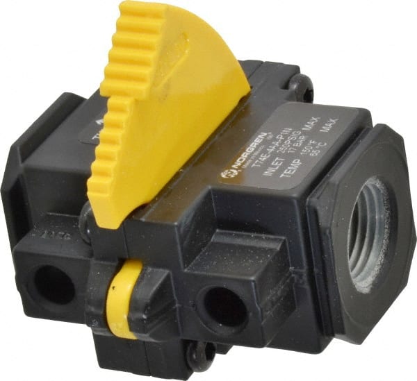 Norgren - 1/2" NPT Lockout Valve - 8.1 CV Rate, 243 CFM, 250 Max psi, Slide Actuator - Exact Tooling