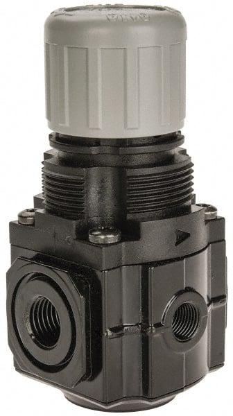 Norgren - 1/4" NPT Relief Valve - 1.6 CV Rate, 48 CFM, 150 Max psi, Knob Adjustment Actuator - Exact Tooling
