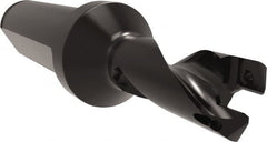 Allied Machine and Engineering - Series 12, 12 to 13mm Diam, 3/4" Diam Straight Shank with Flange, Helical Flute Spade Drill - 5/8" Max Depth, 1-45/64" Body Length, 3-47/64" OAL, Short Length, Through Coolant - Exact Tooling