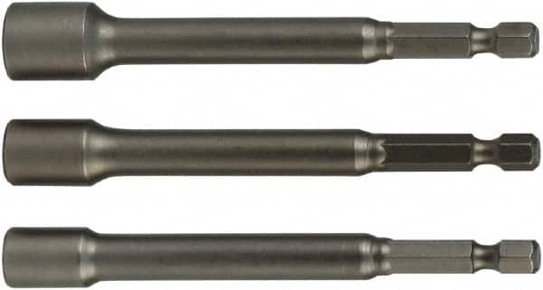 Wiha - 1/4" Drive, Nut Setter Screwdriver Bit - 6" OAL - Exact Tooling