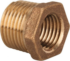 Legend Valve - Class 125, 1" Internal Pipe, Bronze Hex Bushing - MNPT x FNPT - Exact Tooling