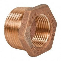 Legend Valve - Class 125, 1" Internal Pipe, Bronze Hex Bushing - MNPT x FNPT - Exact Tooling