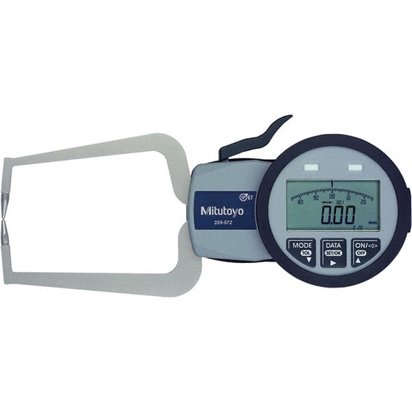 Mitutoyo - Electronic Caliper Gages Type: Outside Minimum Measurement (mm): 0.0000 - Exact Tooling