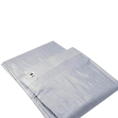 Erickson Manufacturing - Tarps & Dust Covers; Material: Polyethylene ; Width (Feet): 20.00 ; Grommet: Yes ; Color: Silver ; Length: 40 - Exact Tooling