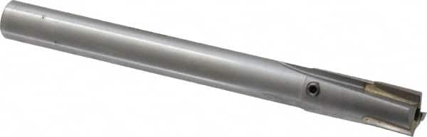 Made in USA - 7/16" Diam, 3/8" Shank, Diam, 3 Flutes, Straight Shank, Interchangeable Pilot Counterbore - Exact Tooling