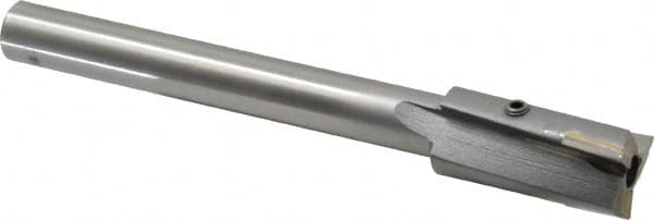 Made in USA - 3/4" Diam, 1/2" Shank, Diam, 3 Flutes, Straight Shank, Interchangeable Pilot Counterbore - Exact Tooling