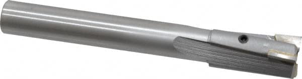 Made in USA - 13/16" Diam, 5/8" Shank, Diam, 3 Flutes, Straight Shank, Interchangeable Pilot Counterbore - Exact Tooling