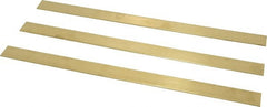 Made in USA - 0.064 Inch Thick x 3/4 Inch Wide x 12 Inch Long, Brass Strip - Alloy 260 - Exact Tooling