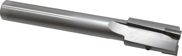 Made in USA - 1-1/16" Diam, 3/4" Shank, Diam, 3 Flutes, Straight Shank, Interchangeable Pilot Counterbore - Exact Tooling